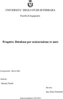 Progetto: Database per assicurazione rc auto - UNIVERSITA' DEGLI STUDI DI FERRARA - Universit&agrave; ...