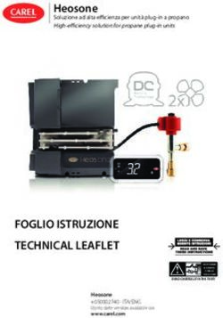 FOGLIO ISTRUZIONE TECHNICAL LEAFLET - Heosone - Carel USA