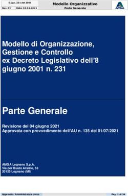 Parte Generale - Modello di Organizzazione, Gestione e Controllo ex Decreto Legislativo dell'8 giugno 2001 n. 231