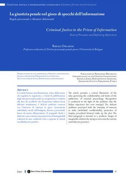 La giustizia penale nel gioco di specchi dell'informazione