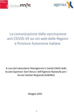 La comunicazione della vaccinazione anti COVID-19 sui siti web delle Regioni e Province Autonome italiane