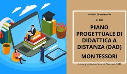 PIANO PROGETTUALE DI DIDATTICA A DISTANZA (DAD) MONTESSORI - Istituto Comprensivo di Sal&ograve;
