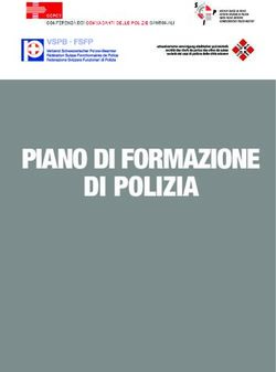 PIANO DI FORMAZIONE DI POLIZIA