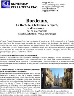 Bordeaux, La Rochelle, il bellissimo Perigord, e altro ancora - UTE Modena