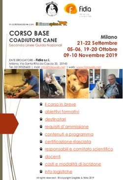 CORSO BASE COADIUTORE CANE Secondo Linee Guida Nazionali - DogBliss