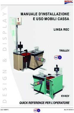 MANUALE D'INSTALLAZIONE E USO MOBILI CASSA - QUICK REFERENCE PER L'OPERATORE - LINEA REC - Intrac