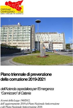 Piano triennale di prevenzione della corruzione 2019-2021 - dell'Azienda ospedaliera per l'Emergenza "Cannizzaro" di Catania - Ospedale Cannizzaro