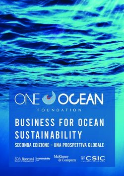 BUSINE S S FOR O CE AN SUSTAINAB ILIT Y - SECONDA EDIZIONE - UNA PROSPETTIVA GLOBALE - ETICANEWS