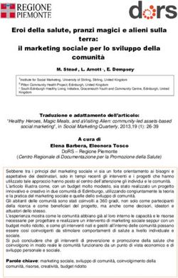 Eroi della salute, pranzi magici e alieni sulla il marketing sociale per lo sviluppo della - Dors