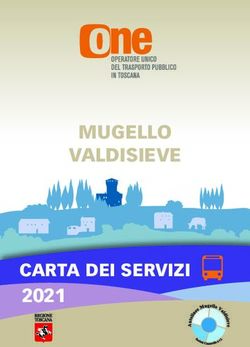 MUGELLO VALDISIEVE CARTA DEI SERVIZI 2021 - Autolinee Mugello Valdisieve