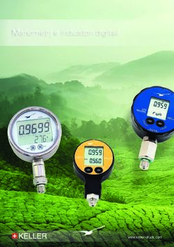 Manometri e indicatori digitali - www.keller-druck.com