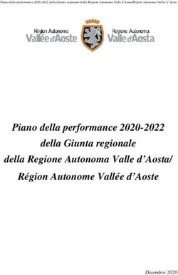 Piano della performance 2020-2022 della Giunta regionale della Regione Autonoma Valle d'Aosta/ Région Autonome Vallée d'Aoste - 2013 della Giunta ...