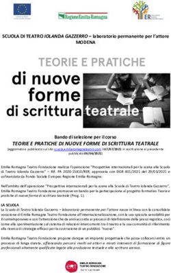TEORIE E PRATICHE DI NUOVE FORME DI SCRITTURA TEATRALE