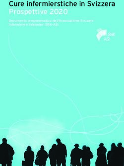 Cure infermierstiche in Svizzera Prospettive 2020 - Documento programmatico dell'Associazione Svizzera Infermiere e Infermieri SBK-ASI