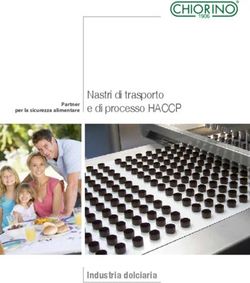 Nastri di trasporto e di processo HACCP - Industria dolciaria - Partner per la sicurezza alimentare