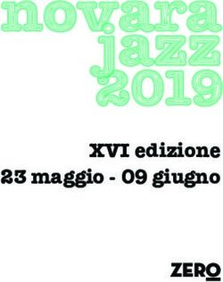XVI edizione 23 maggio - 09 giugno - NovaraJazz