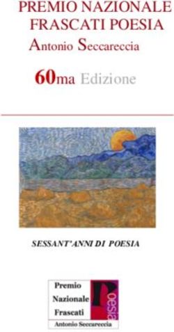 PREMIO NAZIONALE FRASCATI POESIA - Antonio Seccareccia 60ma Edizione