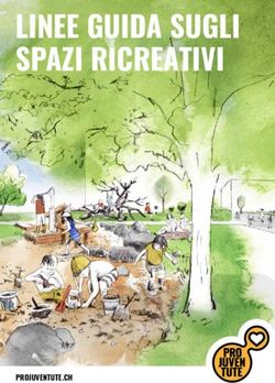 LINEE GUIDA SUGLI SPAZI RICREATIVI - PROJUVENTUTE.CH - Pro Juventute