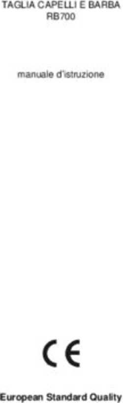 TAGLIA CAPELLI E BARBA RB700 - European Standard Quality - manuale d'istruzione
