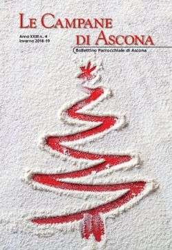 Bollettino Parrocchiale di Ascona - Anno XXIII n. 4 Inverno 2018-19 - Parrocchia Ascona