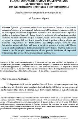 L'ADEGUAMENTO DEL SISTEMA PENALE ITALIANO AL "DIRITTO EUROPEO" TRA GIURISDIZIONE ORDINARIA E COSTITUZIONALE