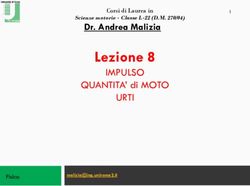 Lezione 8 IMPULSO URTI - Dr. Andrea Malizia