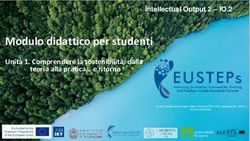 Modulo didattico per studenti - Unit&agrave; 1. Comprendere la sostenibilit&agrave;: dalla teoria alla pratica e ritorno - EUSTEPS