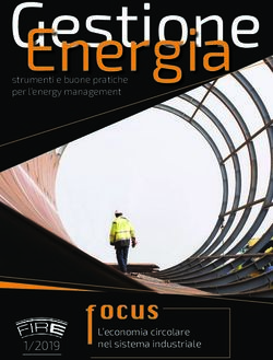 Energia - 1/2019 L'economia circolare nel sistema industriale - Gestione Energia