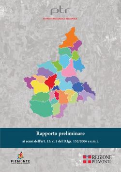 Rapporto preliminare ai sensi dell'art. 13, c. 1 del D.lgs. 152/2006 e s.m.i - Regione Piemonte