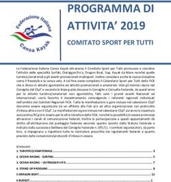 PROGRAMMA DI ATTIVITA' 2019 - COMITATO SPORT PER TUTTI - Federazione Italiana Canoa Kayak