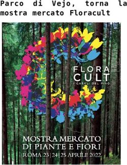Parco di Vejo, torna la mostra mercato Floracult