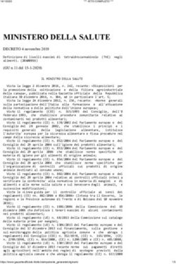 MINISTERO DELLA SALUTE - DECRETO 4 novembre 2019