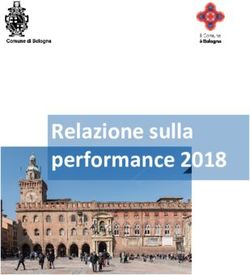 Relazione sulla performance 2018 - Bilancio Bologna