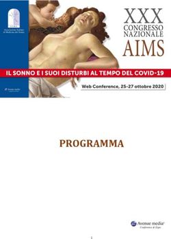 PROGRAMMA - Il sonno e i suoi disturbi al tempo del COVID-19 WEB CONFERENCE, 25-27 OTTOBRE 2020 - Sonnomed