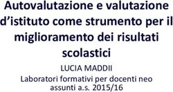 Autovalutazione e valutazione d'istituto come strumento per il miglioramento dei risultati scolastici - LUCIA MADDII Laboratori formativi per ...