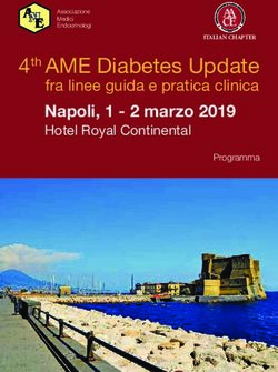 4th AME Diabetes Update - fra linee guida e pratica clinica Napoli, 1 - 2 marzo 2019 Hotel Royal Continental - Nord Est Congressi