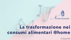 La trasformazione nei consumi alimentari @home - 10 Giugno 2021
