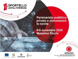 Partenariato pubblico-privato e concessioni: le novit&agrave; 5-6 novembre 2020 Massimo Ricchi - Sportello Appalti ...