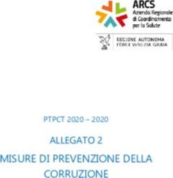 MISURE DI PREVENZIONE DELLA CORRUZIONE - PTPCT 2020 2020 - Misure di prevenzione della corruzione 2020-2022