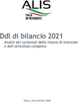 Ddl di bilancio 2021 Analisi dei contenuti delle misure di interesse e dell'articolato completo