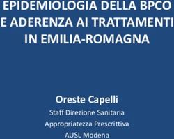EPIDEMIOLOGIA DELLA BPCO E ADERENZA AI TRATTAMENTI IN EMILIA-ROMAGNA - Oreste Capelli
