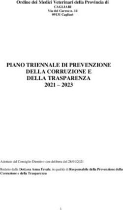PIANO TRIENNALE DI PREVENZIONE DELLA CORRUZIONE E DELLA TRASPARENZA