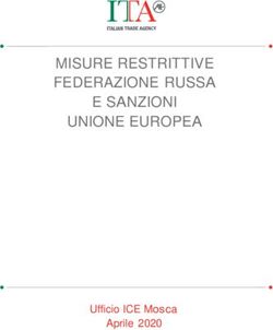 MISURE RESTRITTIVE FEDERAZIONE RUSSA E SANZIONI UNIONE EUROPEA - Ufficio ICE Mosca Aprile 2020
