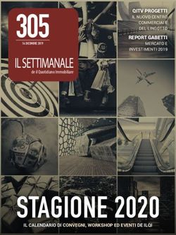 STAGIONE 2020 - IL SETTIMANALE 30514 dicembre 2019 - GBC Italia