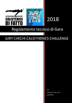 2018 Regolamento tecnico di Gara - JURY CHECHI CALISTHENICS CHALLENGE - Calistenici di Fatto