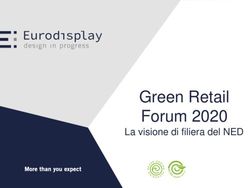 Green Retail Forum 2020 - La visione di filiera del NED