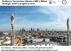 Resilienza, Forestazione Urbana e NBS a Milano Strategie, azioni e progetti in corso - Città metropolitana ...