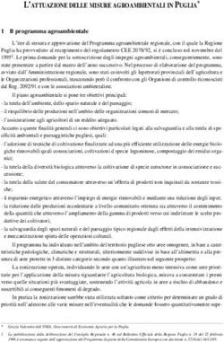 L'ATTUAZIONE DELLE MISURE AGROAMBIENTALI IN PUGLIA