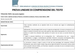 PROVA LINEARE DI COMPRENSIONE DEL TESTO