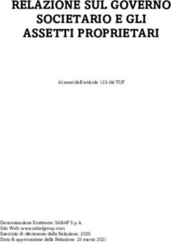 RELAZIONE SUL GOVERNO SOCIETARIO E GLI ASSETTI PROPRIETARI - Sabaf Group